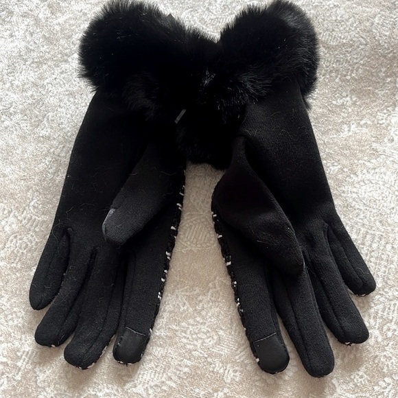 NWT Vince Camuto Faux Fur Earmuffs w/ Embellished Headband & Marcus Adler Gloves main image 15